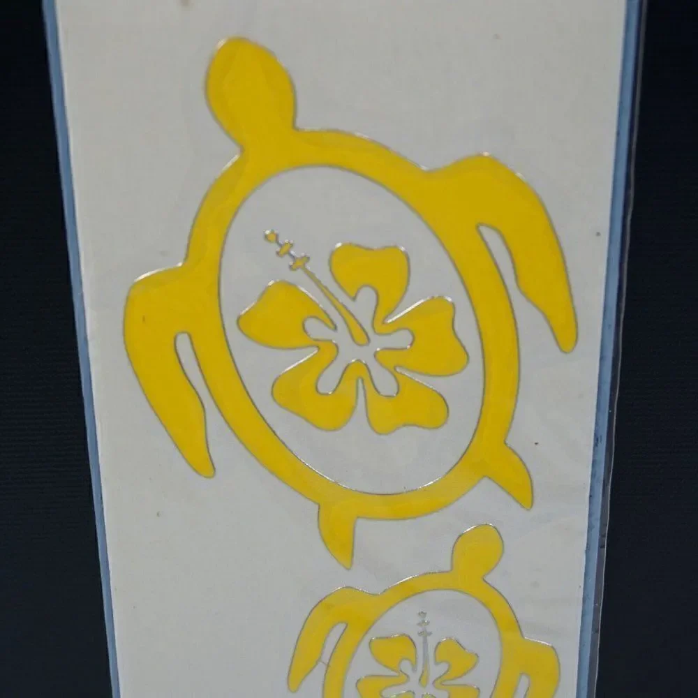 Inbloom Stickers Turtles And Hawaiian Hibiscus Vinyl Surf Stickers 904
